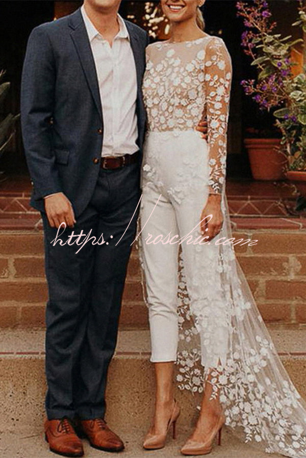 White Wedding Jumpsuit