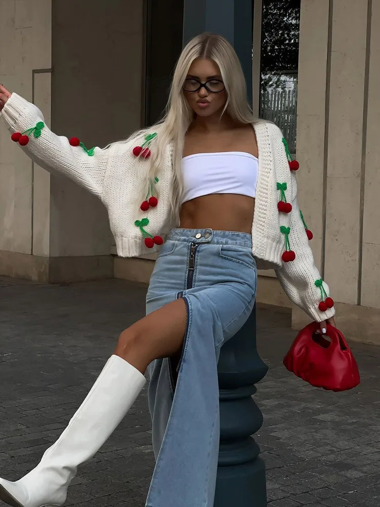 Sopia - Cherry Cardigan