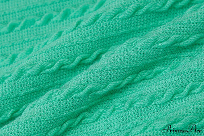 Cable Knit Stylish Tank Maxi Dress