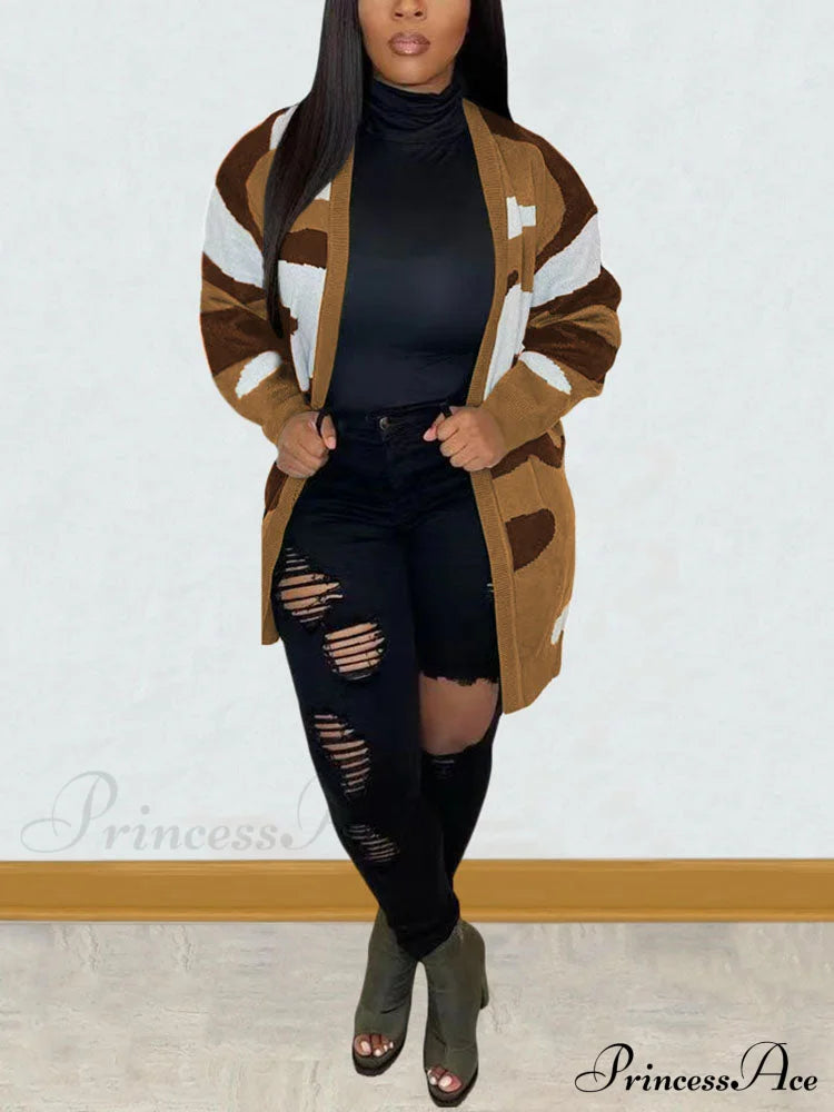 Camouflage Active Cardigan