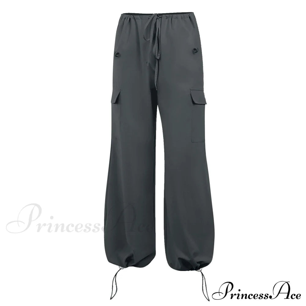 Cargo Pants Straight Wide Leg Loose Trousers