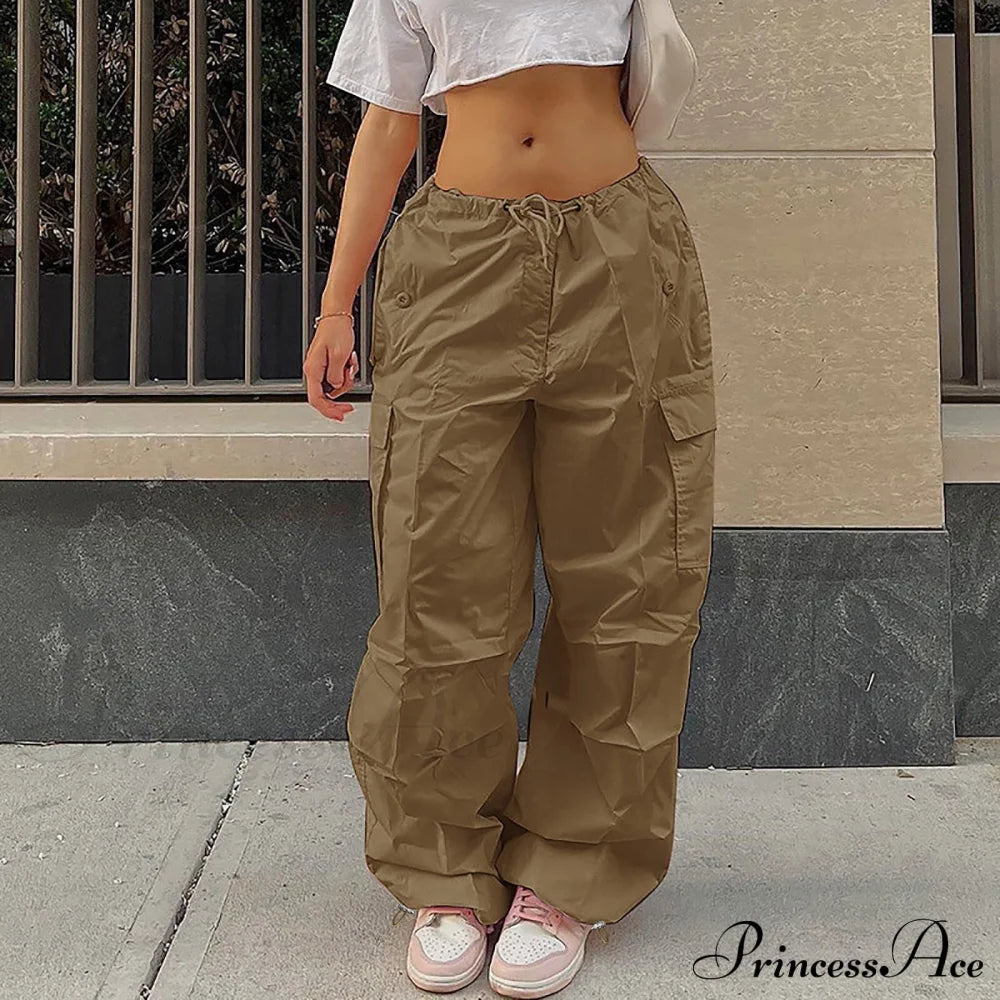Cargo Pants Straight Wide Leg Loose Trousers