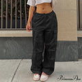 Cargo Pants Straight Wide Leg Loose Trousers