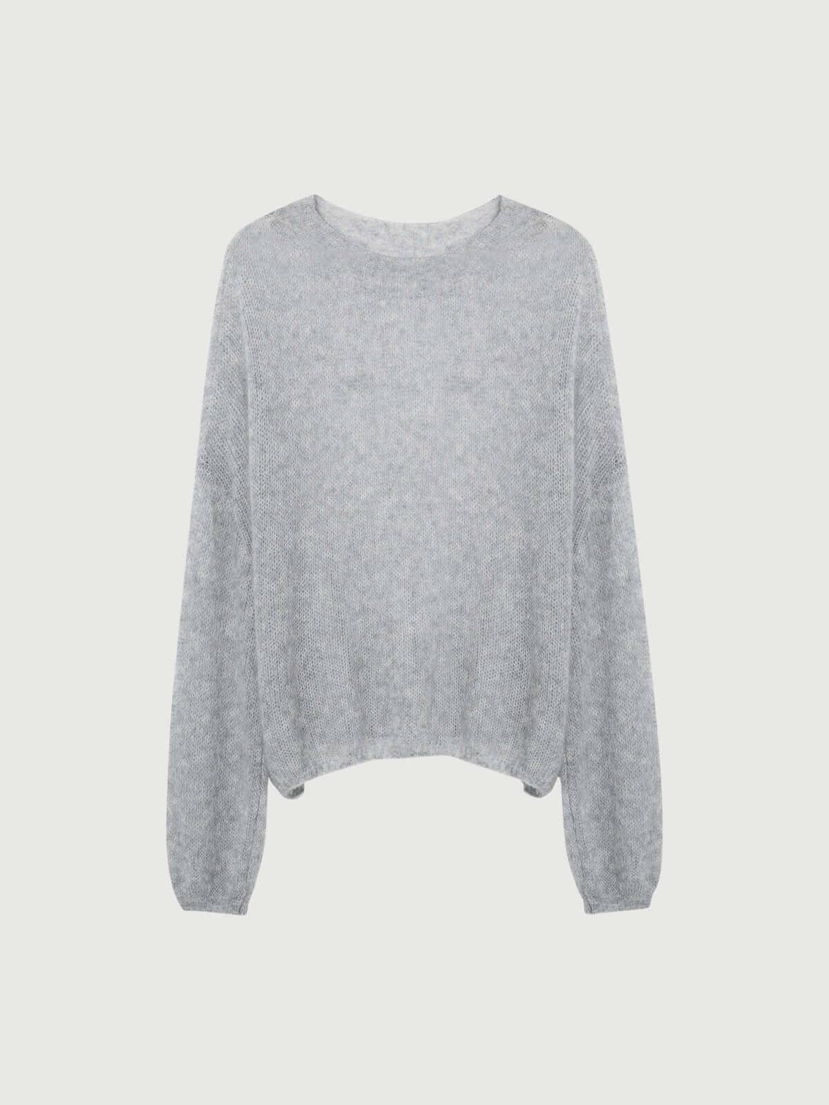 Cashmere-silk Relaxed Pullover Sweater