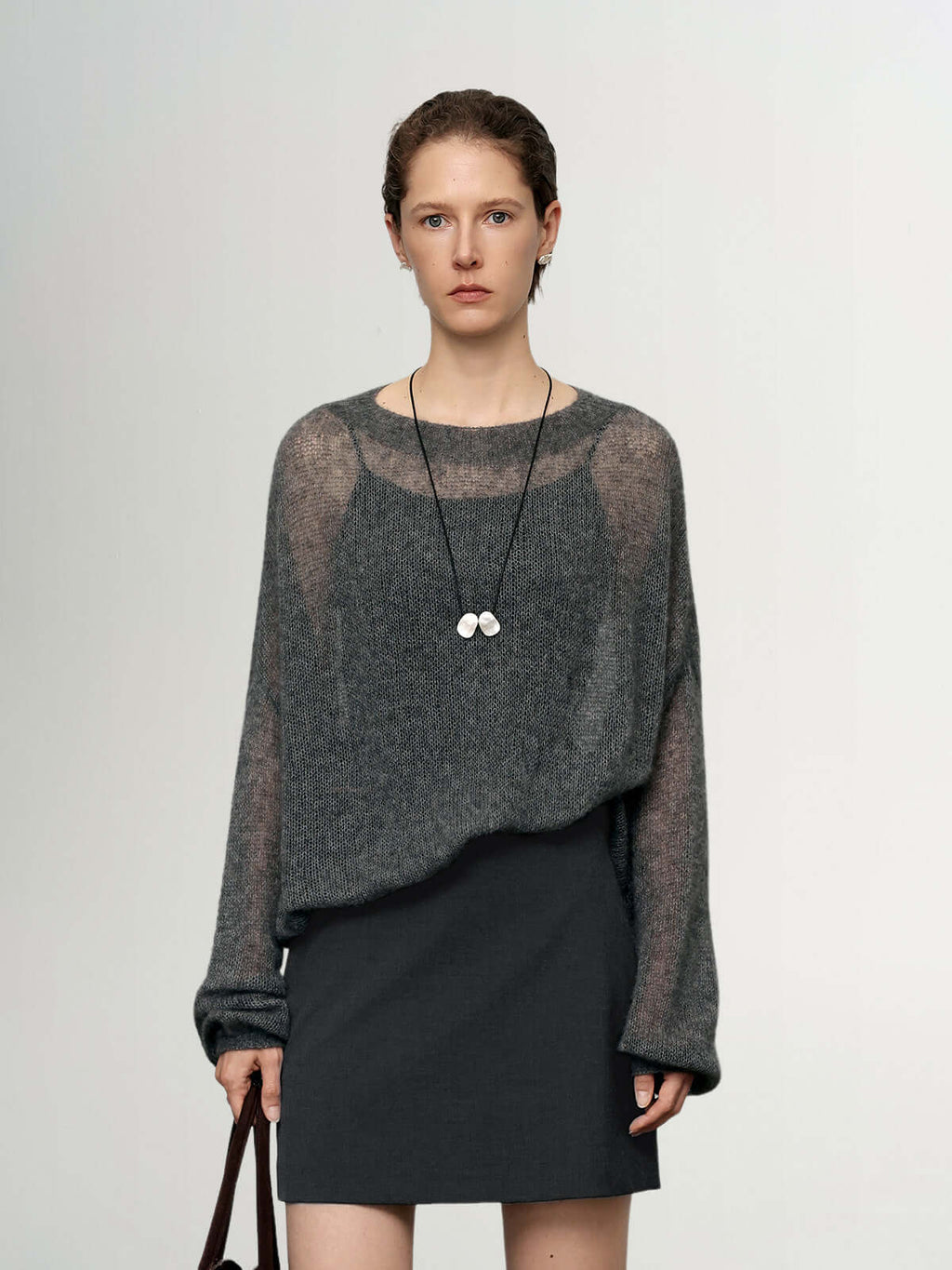 Cashmere-silk Relaxed Pullover Sweater