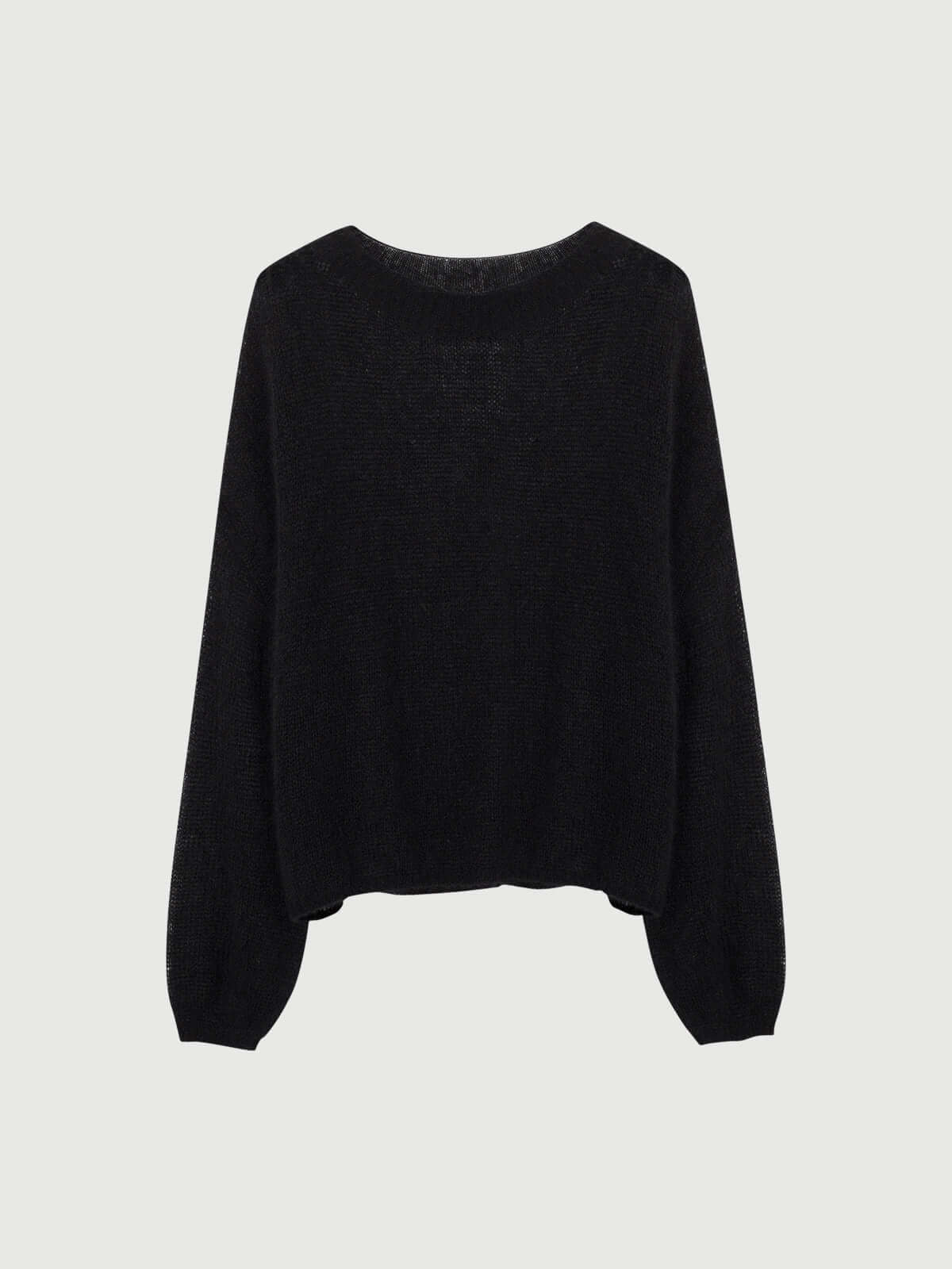 Cashmere-silk Relaxed Pullover Sweater