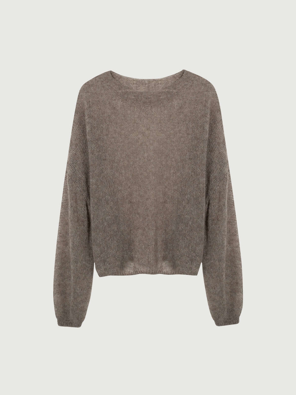 Cashmere-silk Relaxed Pullover Sweater
