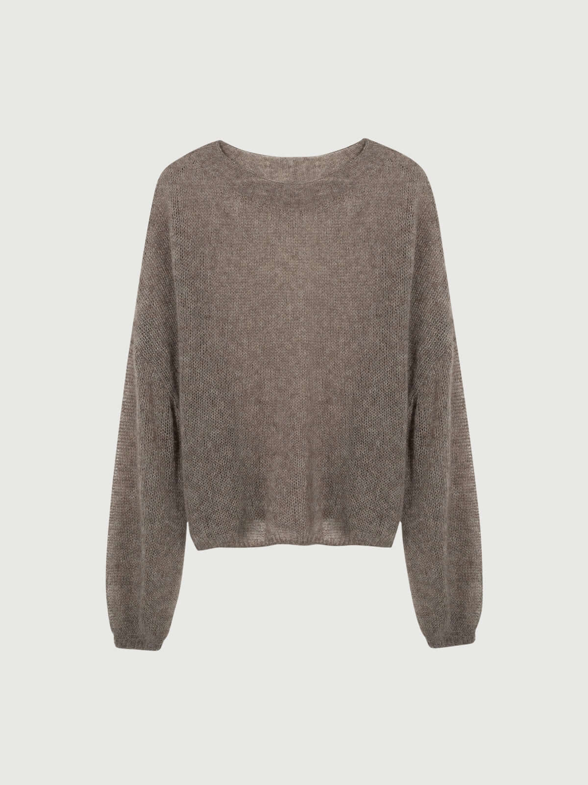 Cashmere-silk Relaxed Pullover Sweater