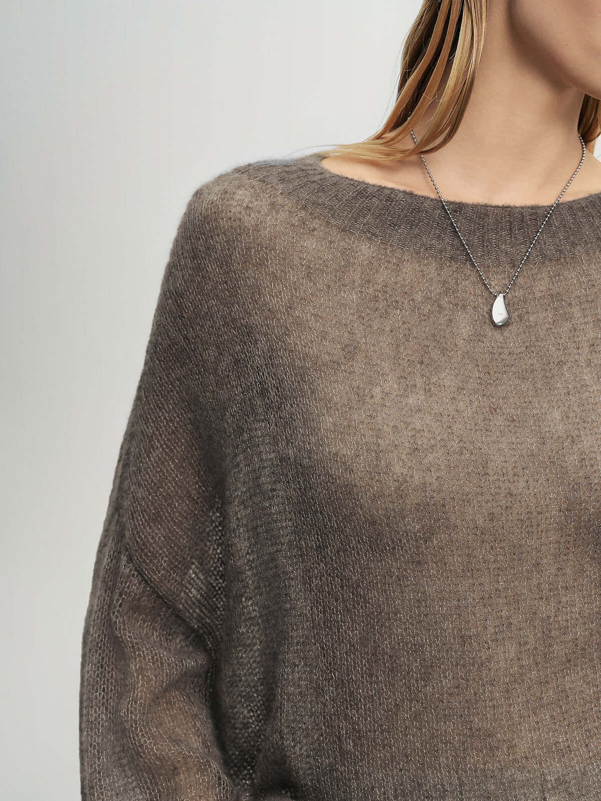 Cashmere-silk Relaxed Pullover Sweater