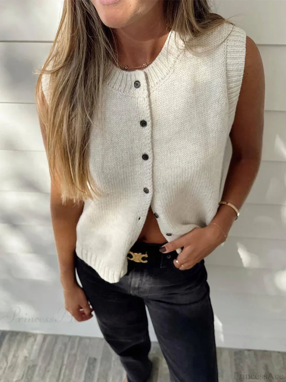 Knit Tank Top Cardigan