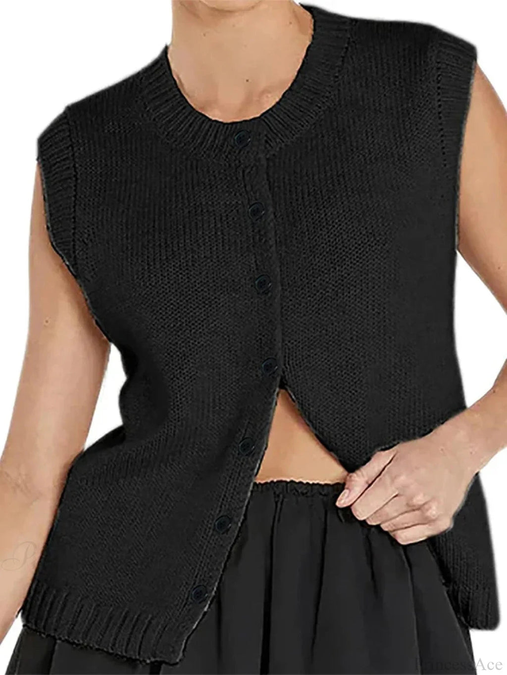 Knit Tank Top Cardigan