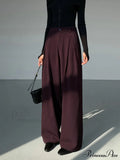 Pleated Graceful Wide Leg Pants