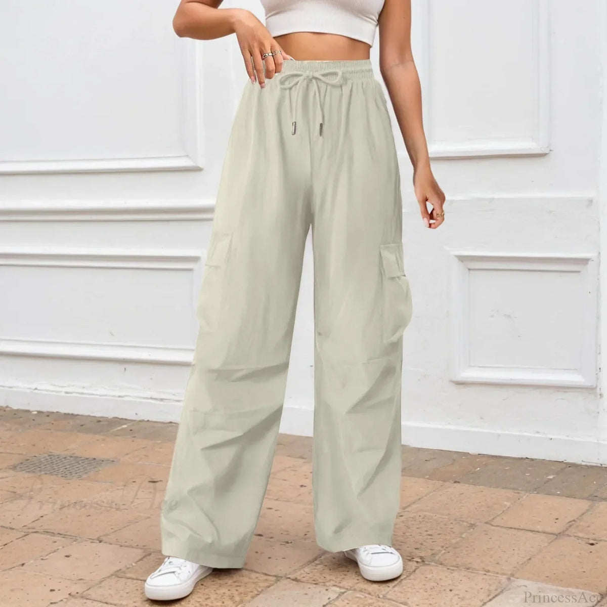 Color Wide Leg Pants