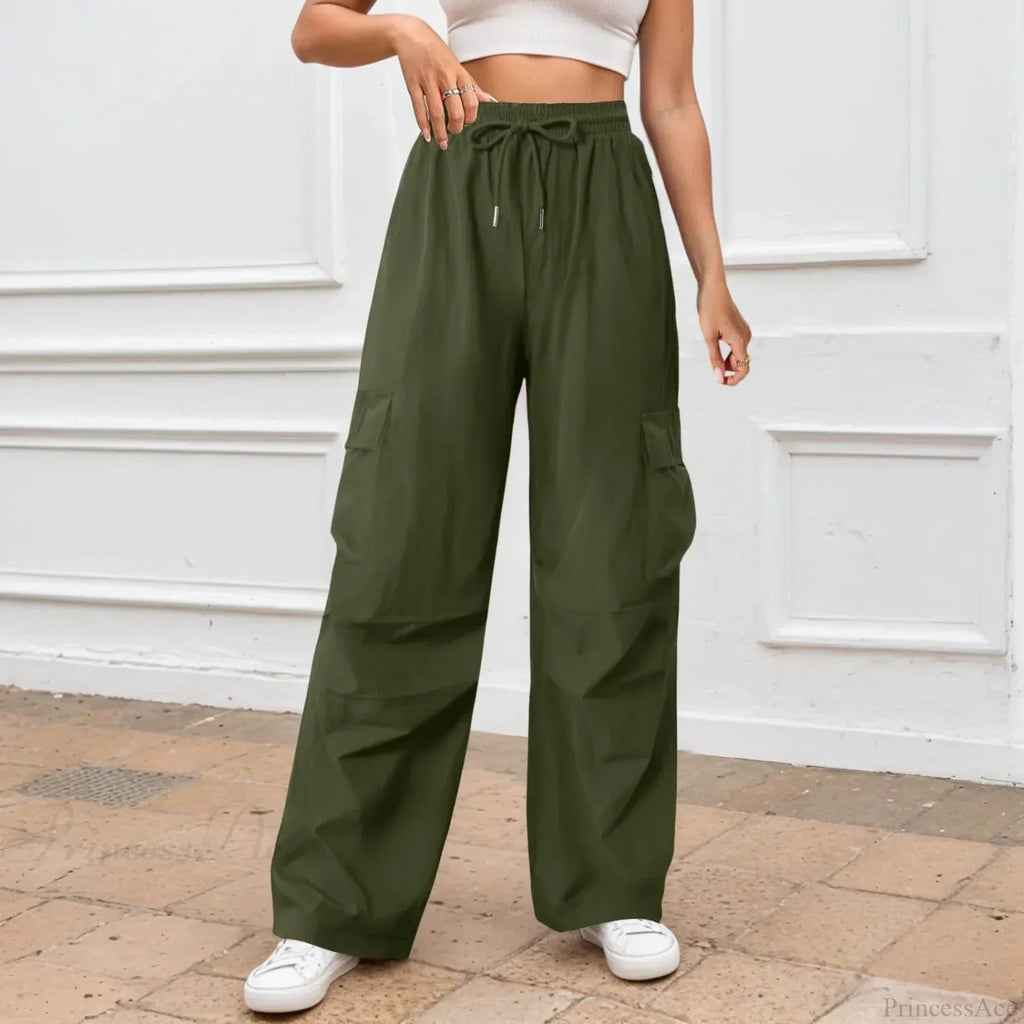 Color Wide Leg Pants