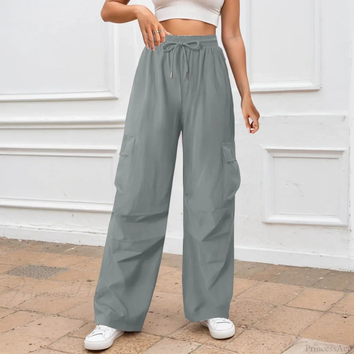 Color Wide Leg Pants