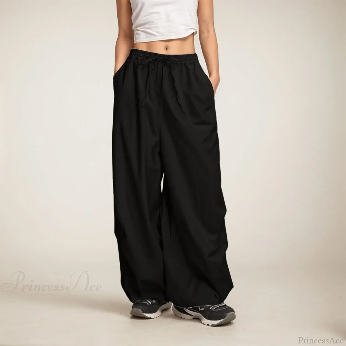 Wide Leg Sweatpants With Pockets