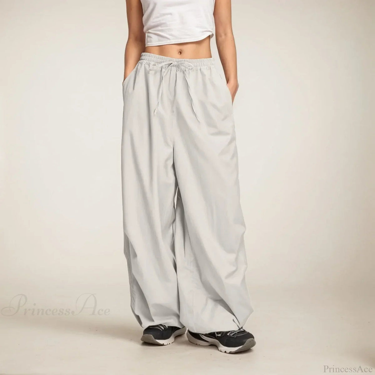 Wide Leg Sweatpants With Pockets