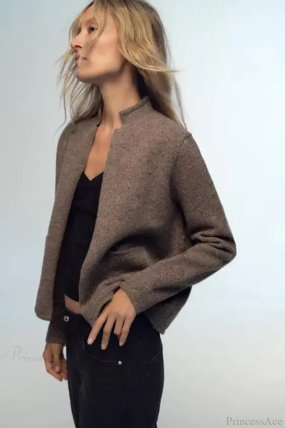 Wool Long Sleeve Cardigan