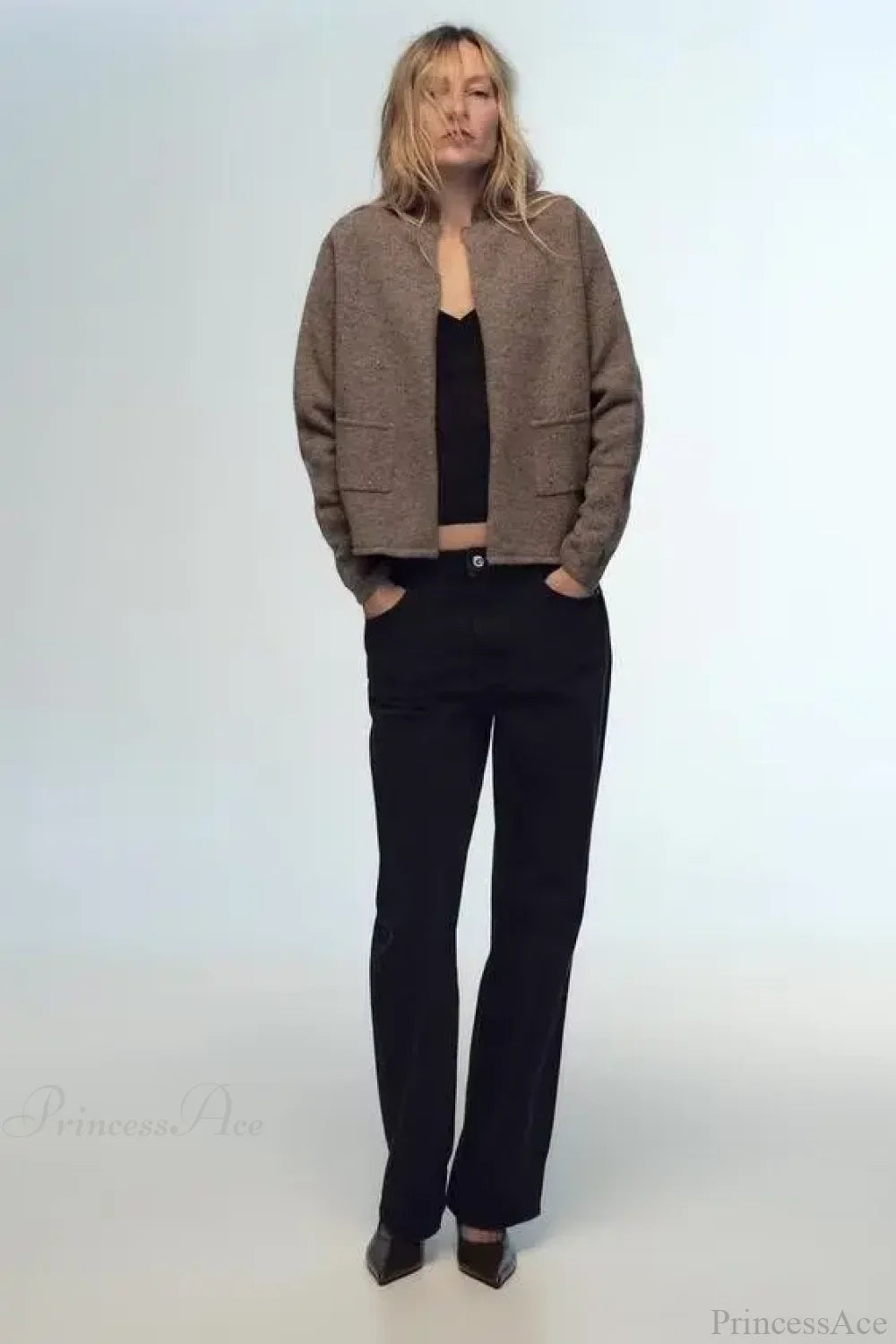 Wool Long Sleeve Cardigan
