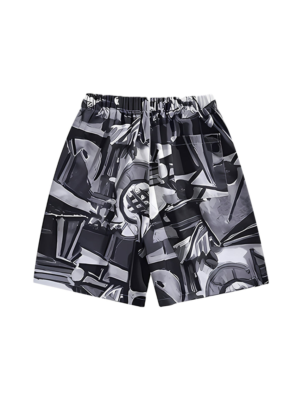 Retro Graphic Print Two-piece Set