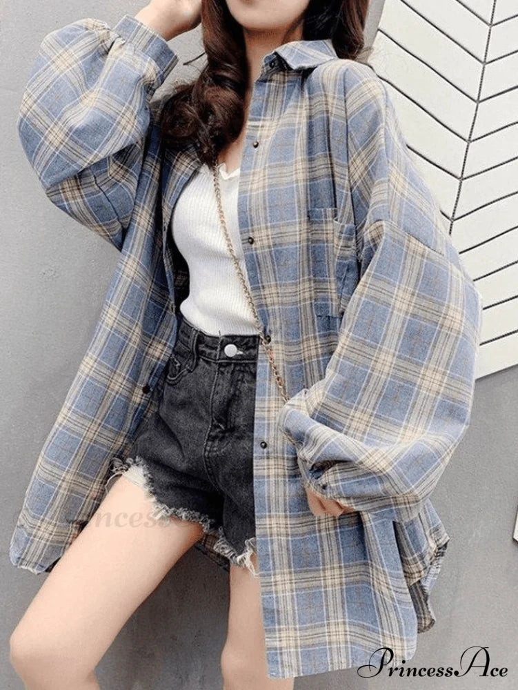 Versatile Plaid Cardigan