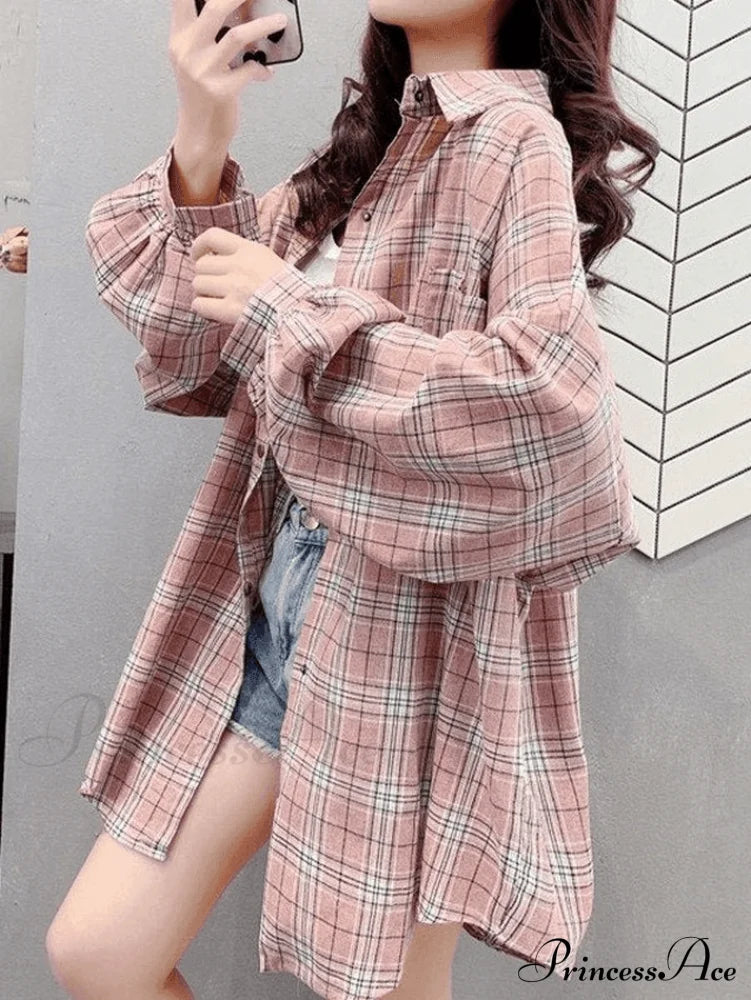 Versatile Plaid Cardigan