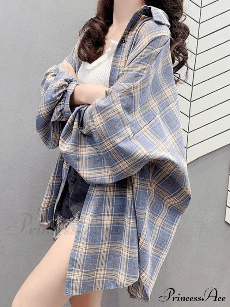 Versatile Plaid Cardigan