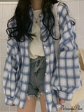 Checkered Print Graceful Cardigans