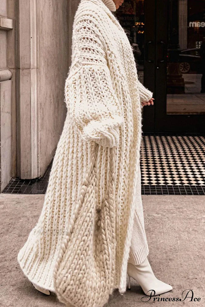 Chunky Knit Openwork Cardigan
