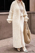 Chunky Knit Openwork Cardigan