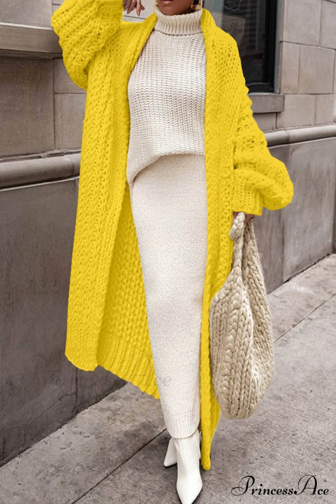 Chunky Knit Openwork Cardigan