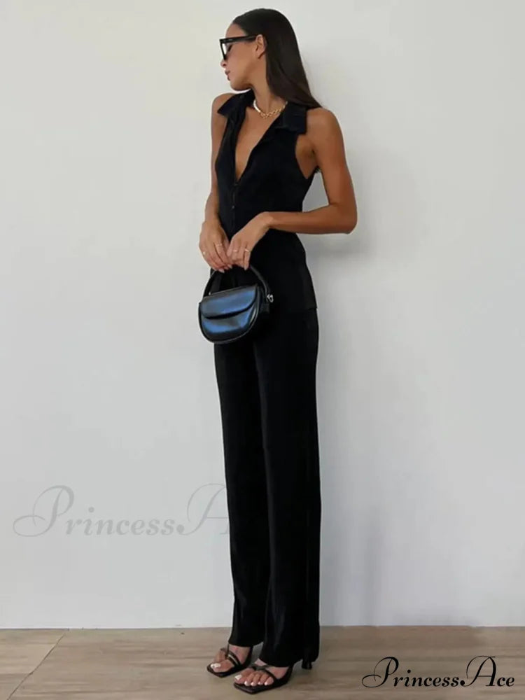 City Wanderer Rib Two Piece Pants Set
