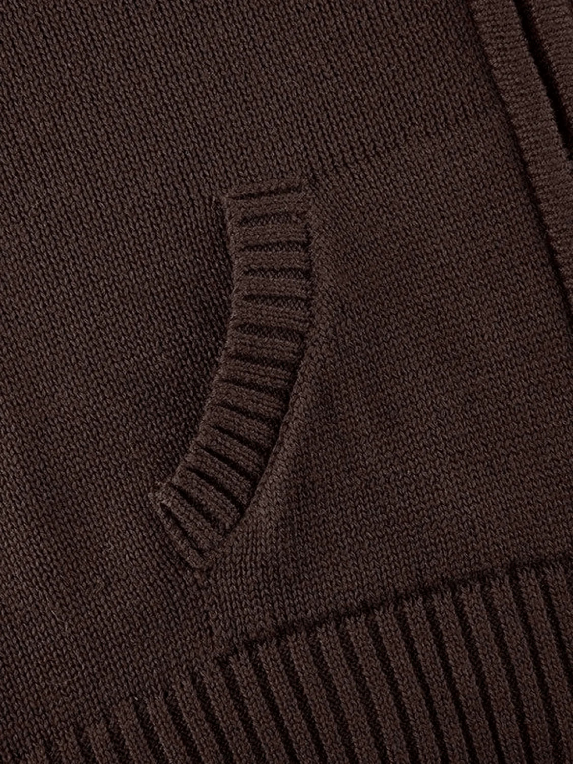 Classic Slim-fit Ribbed Cardigan
