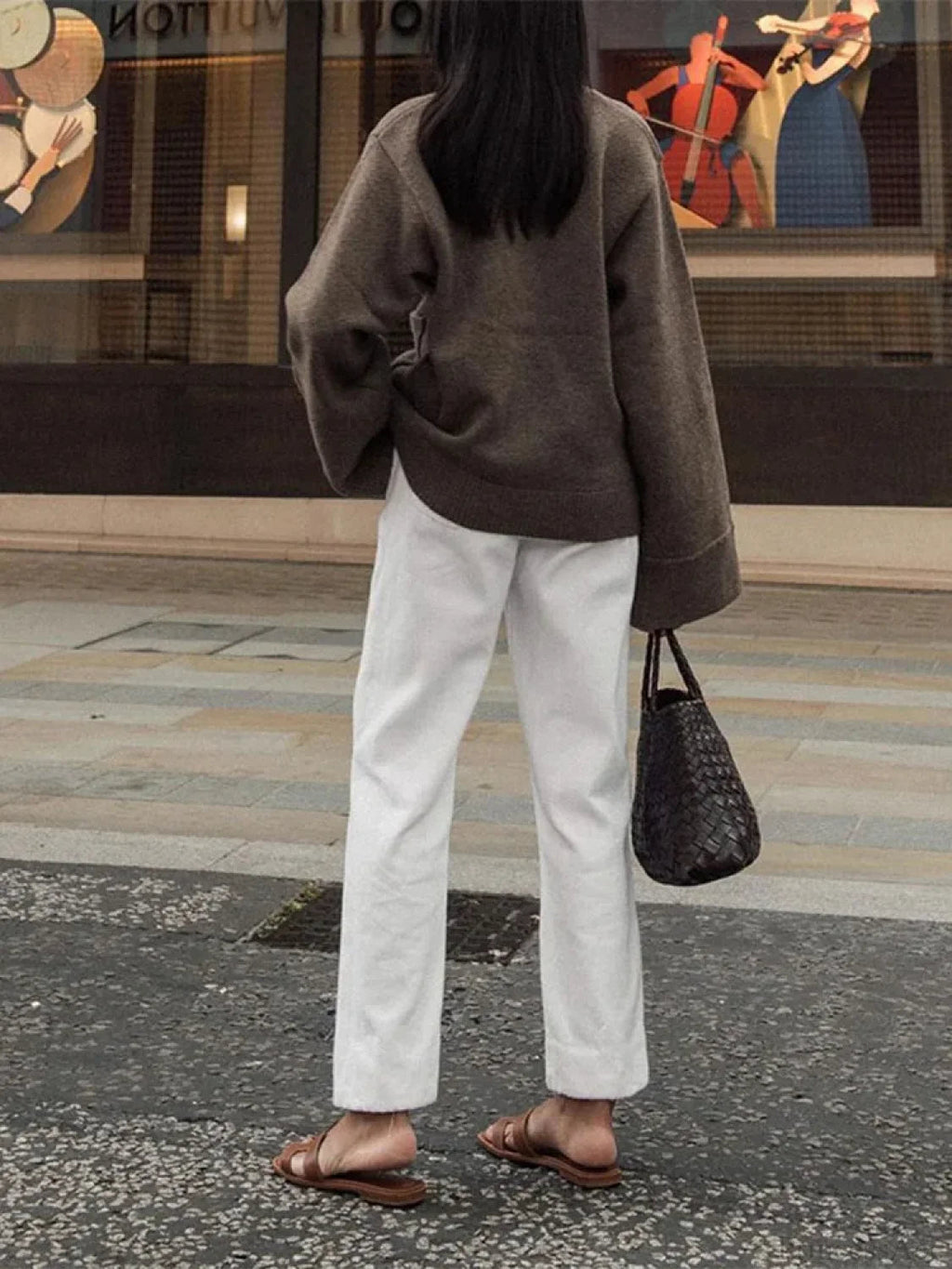 Classic Pocket V-neck Single-breasted Cardigan