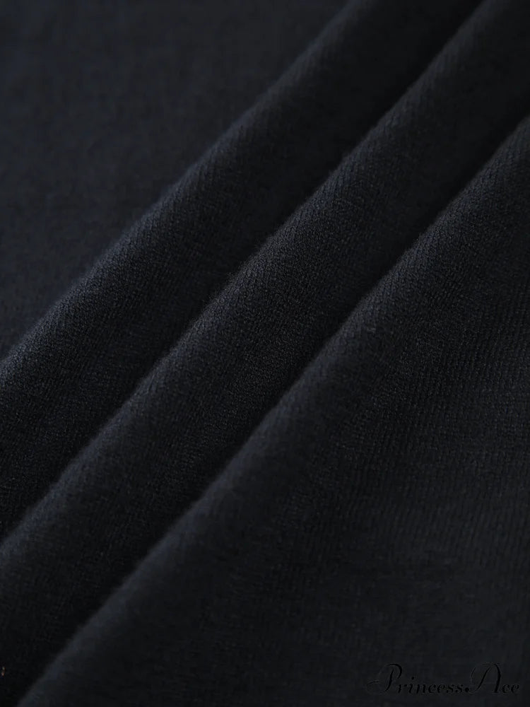 Contrast Trim Collar V-neck Knit Sweater Vest
