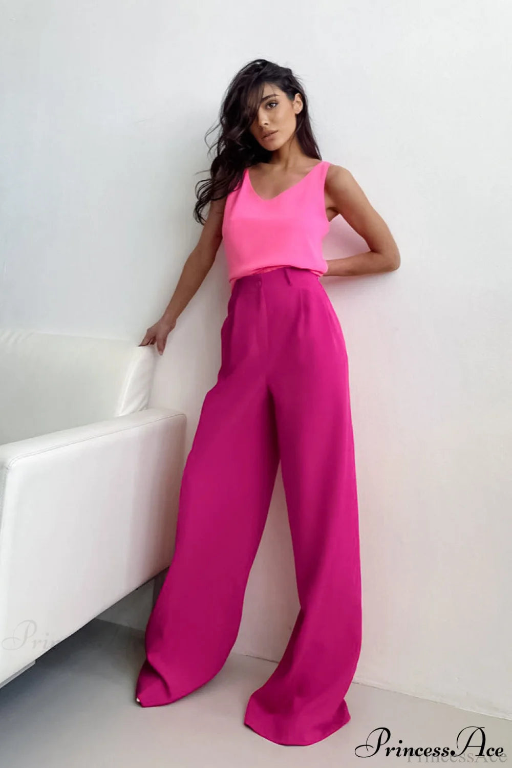 Cooling Silk Wide Leg Pants