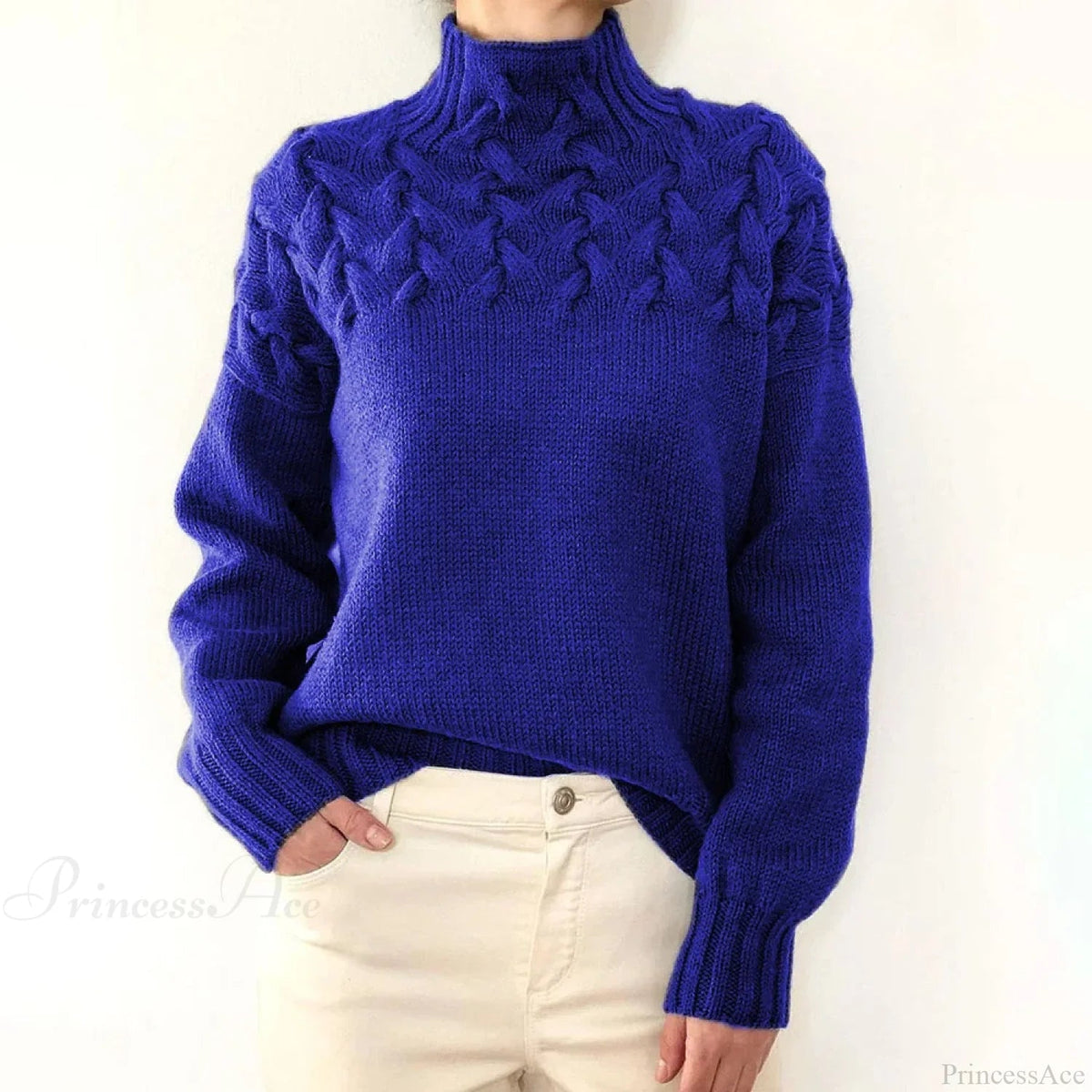 Crochet & Knitted Thick Pink Sweater