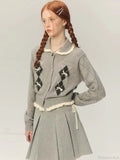 Cropped Bow Aesthetic Cardigan