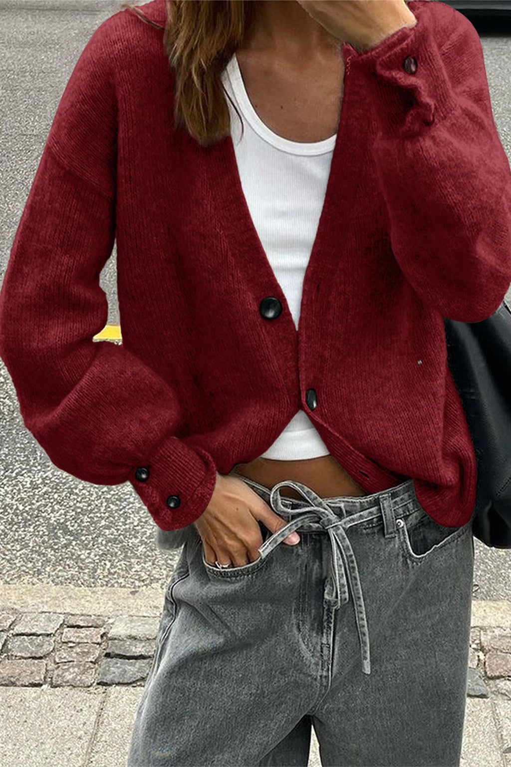 Minimalist Long Sleeve Cardigan