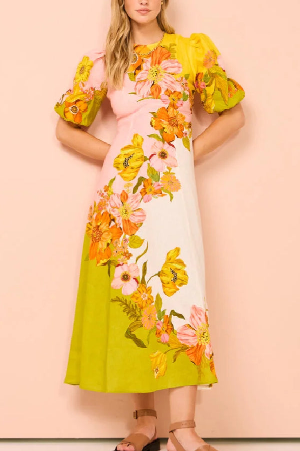 Midi Dress in Multi