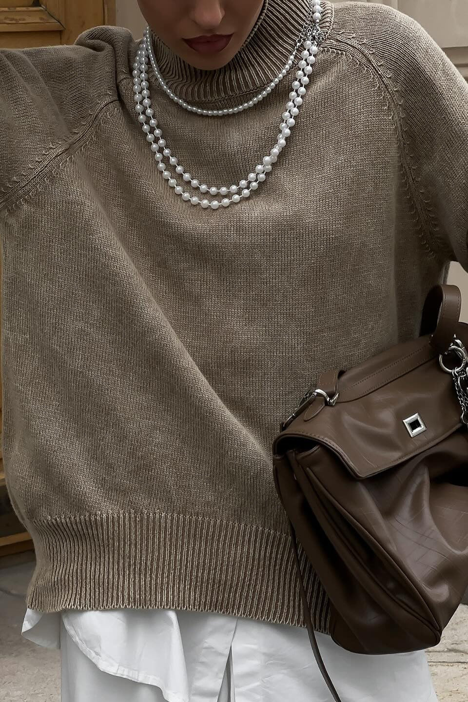 Thin Distressed High-end Knit Sweater