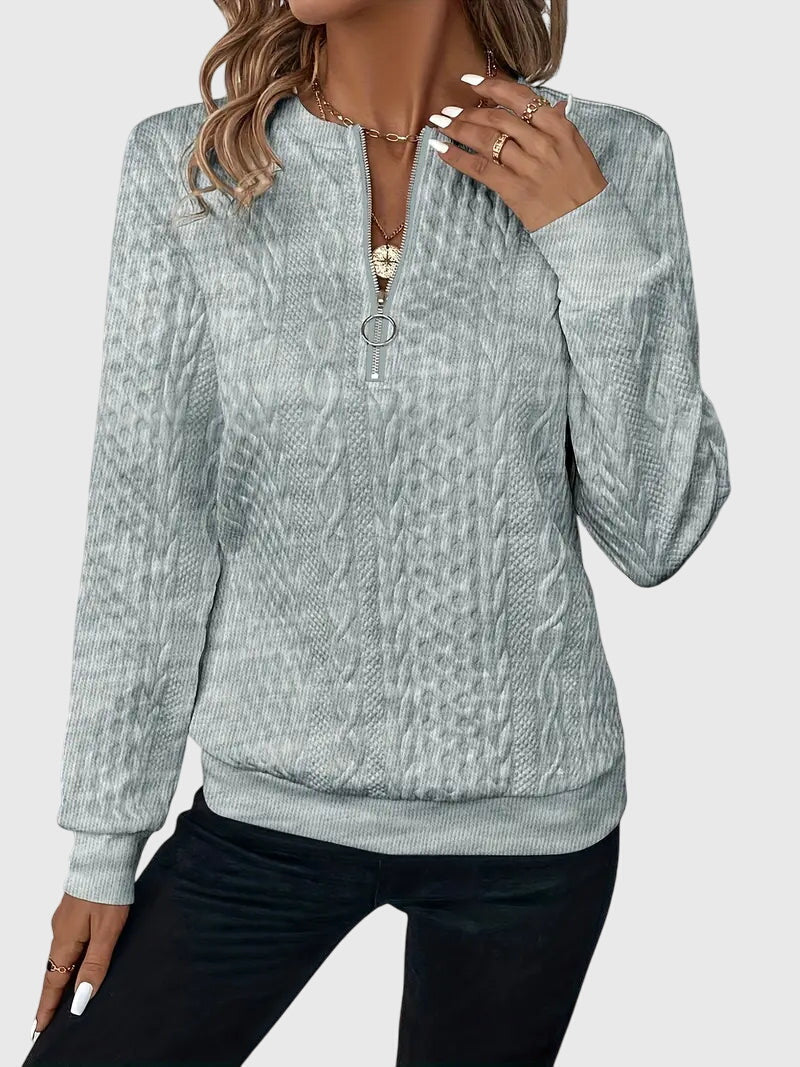 Nora™ | Sweater With Zipper