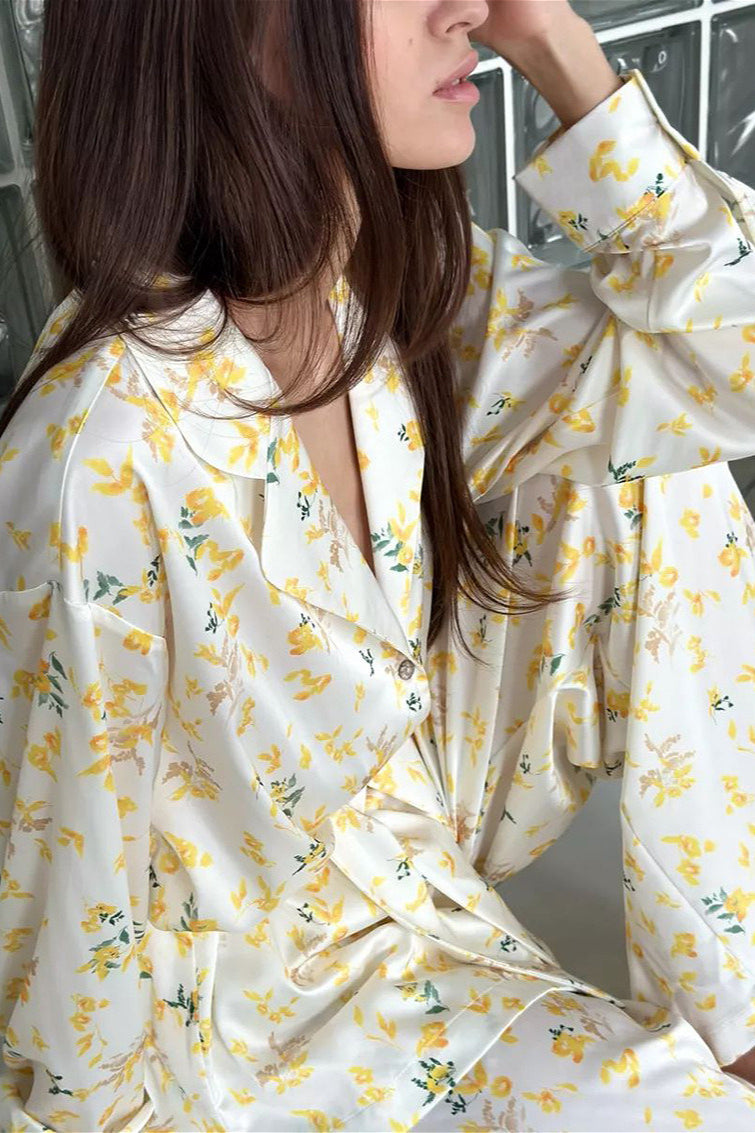 Long Sleeve Cardigan Pants Loungewear Two Piece Set