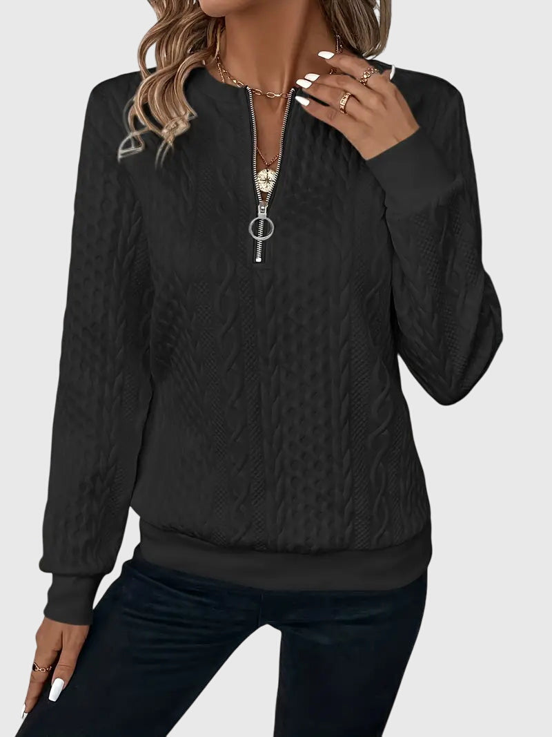 Nora™ | Sweater With Zipper