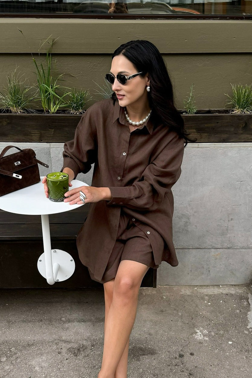Versatile Cardigan Shorts Two Piece Set