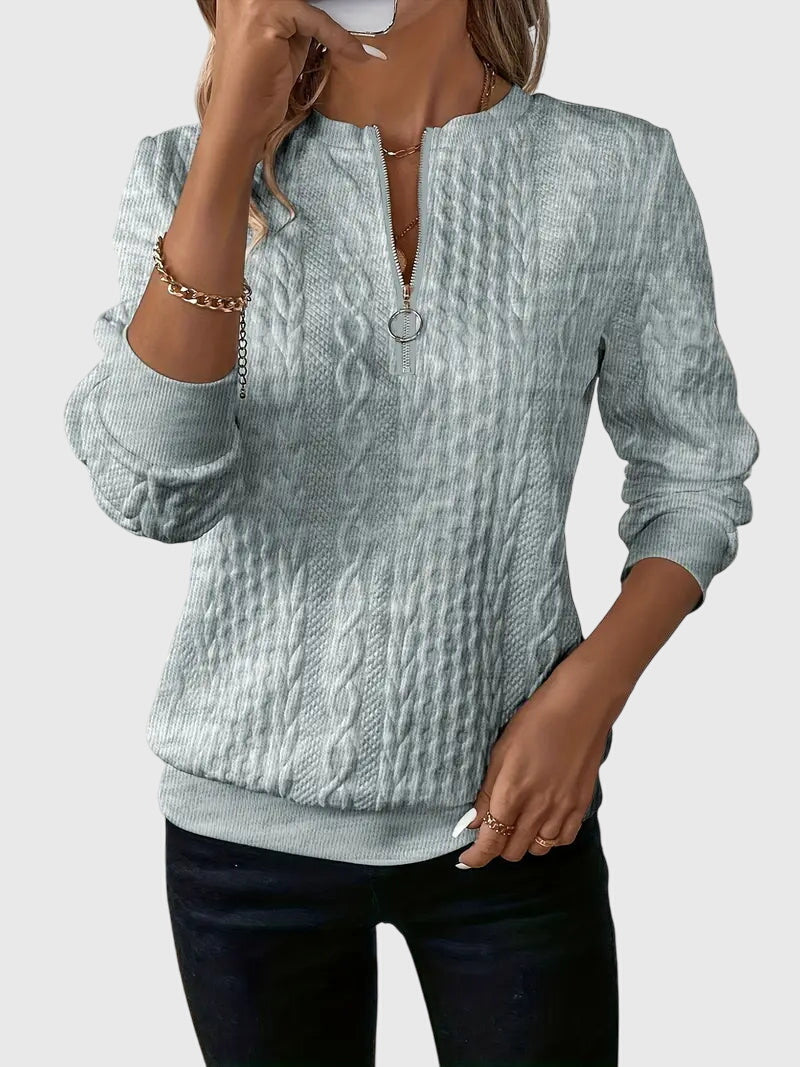 Nora™ | Sweater With Zipper