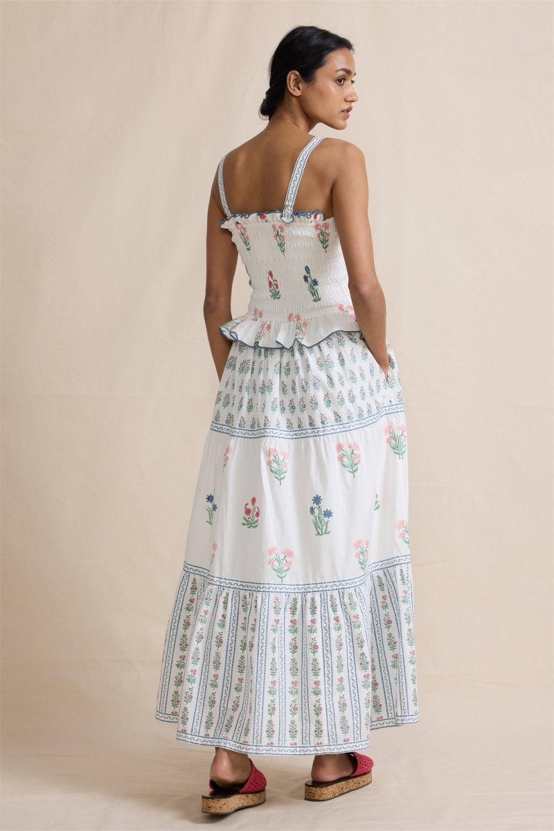 Damla Smocked Cami Maxi Dress