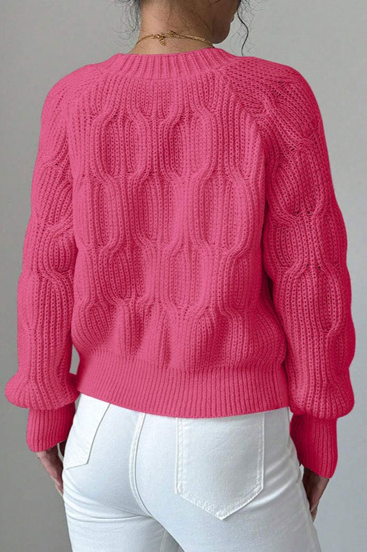 Long-sleeve Bow-knot Knit Cardigan