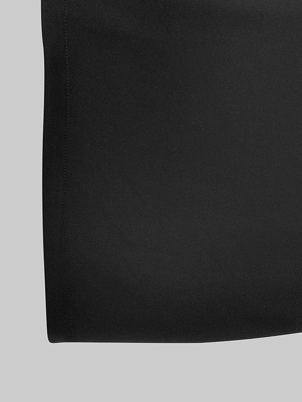 Long Sleeves Loose Hollow Color Split-joint Round-neck Mini Dresses