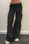Denim Street Pocket Low Waist Cargo Pants